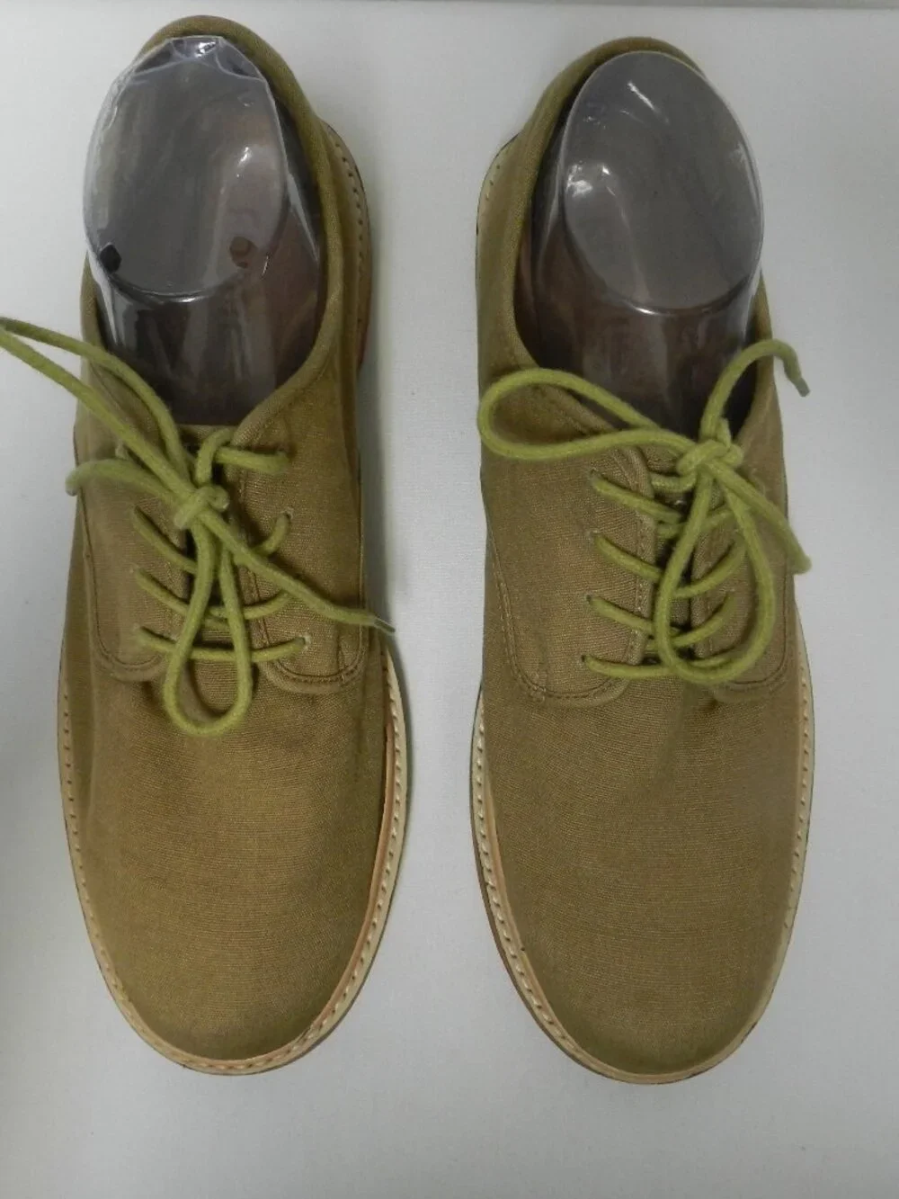 Fossil Canvas Oxford brown Shoes lace up Men Size Sz 10
